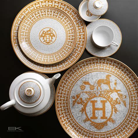 hermes glassware|Hermes dinnerware for sale.